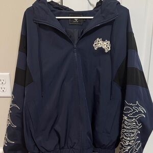 Darc Sport Navy Blue Bomber Jacket